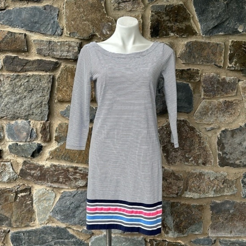 Lilly Pulitzer Noelle Striped Tie Back Swing Shift Dress, Multicolor size small